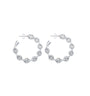 SUMAYA HOOPS - joya de plata sterling .925 con baño de oro 14K, AMANZA Jewelry