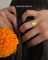 CATRINA RING - anillo de plata sterling .925 con baño de oro 14K, AMANZA Jewelry