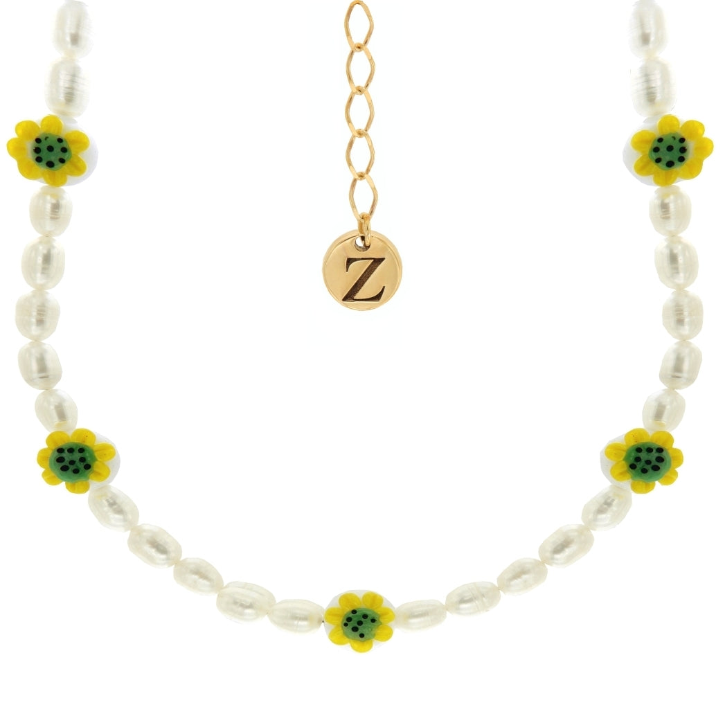 WONDA COLAR DE PERLAS - joya de plata .925 con baño de oro 14K artesanal