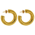 AZZO HOOPS - joya de plata .925 con baño de oro 14K artesanal