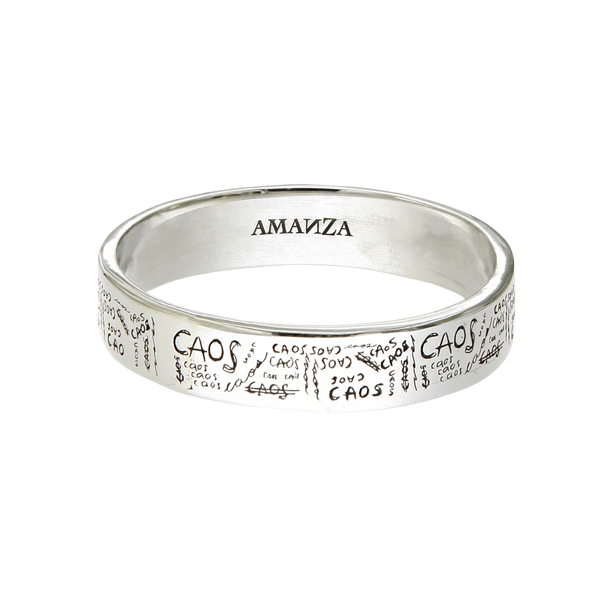 CAOS RING - anillo de plata .925 con baño de oro 14K artesanal