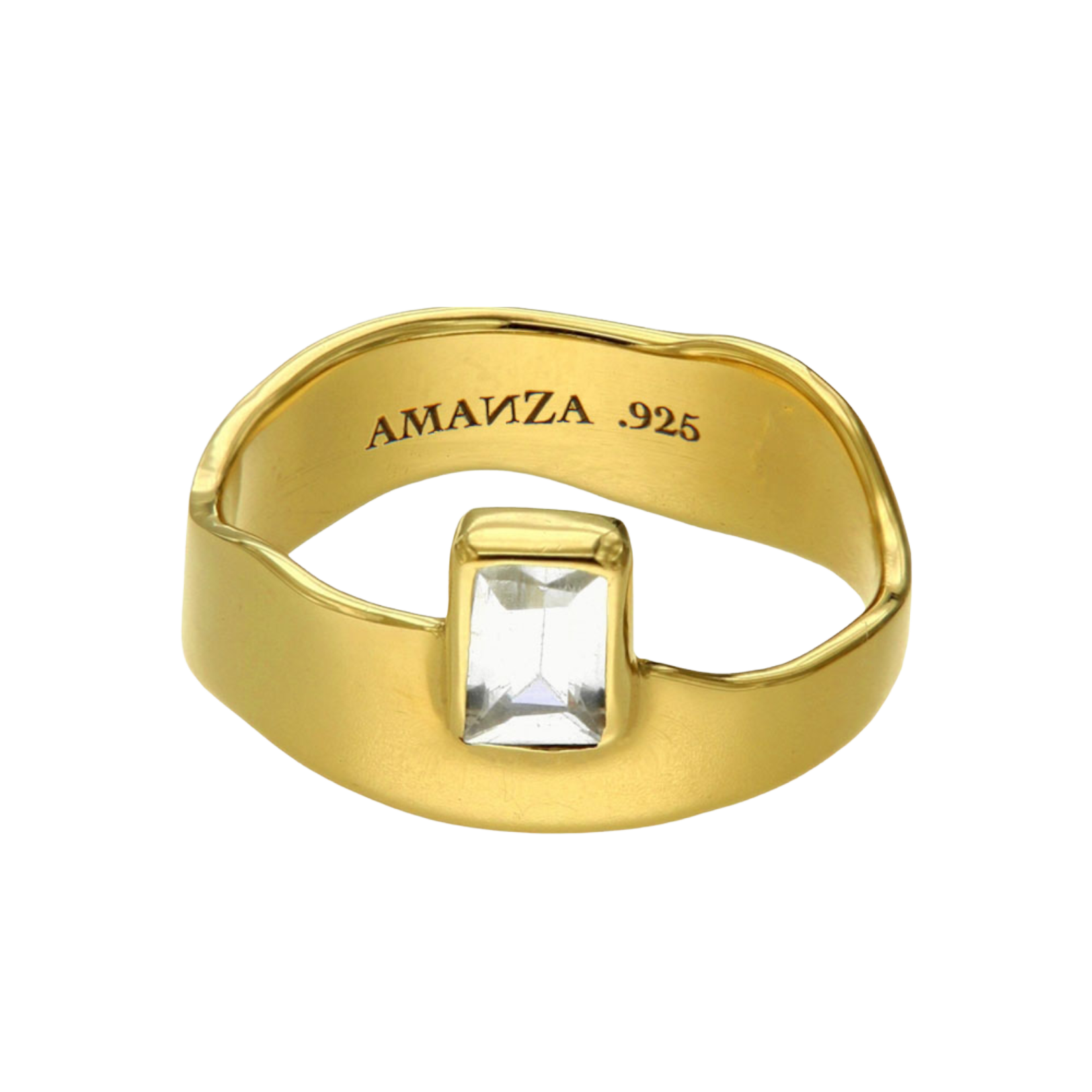METAMORFOSIS RING - anillo de plata .925 con baño de oro 14K artesanal