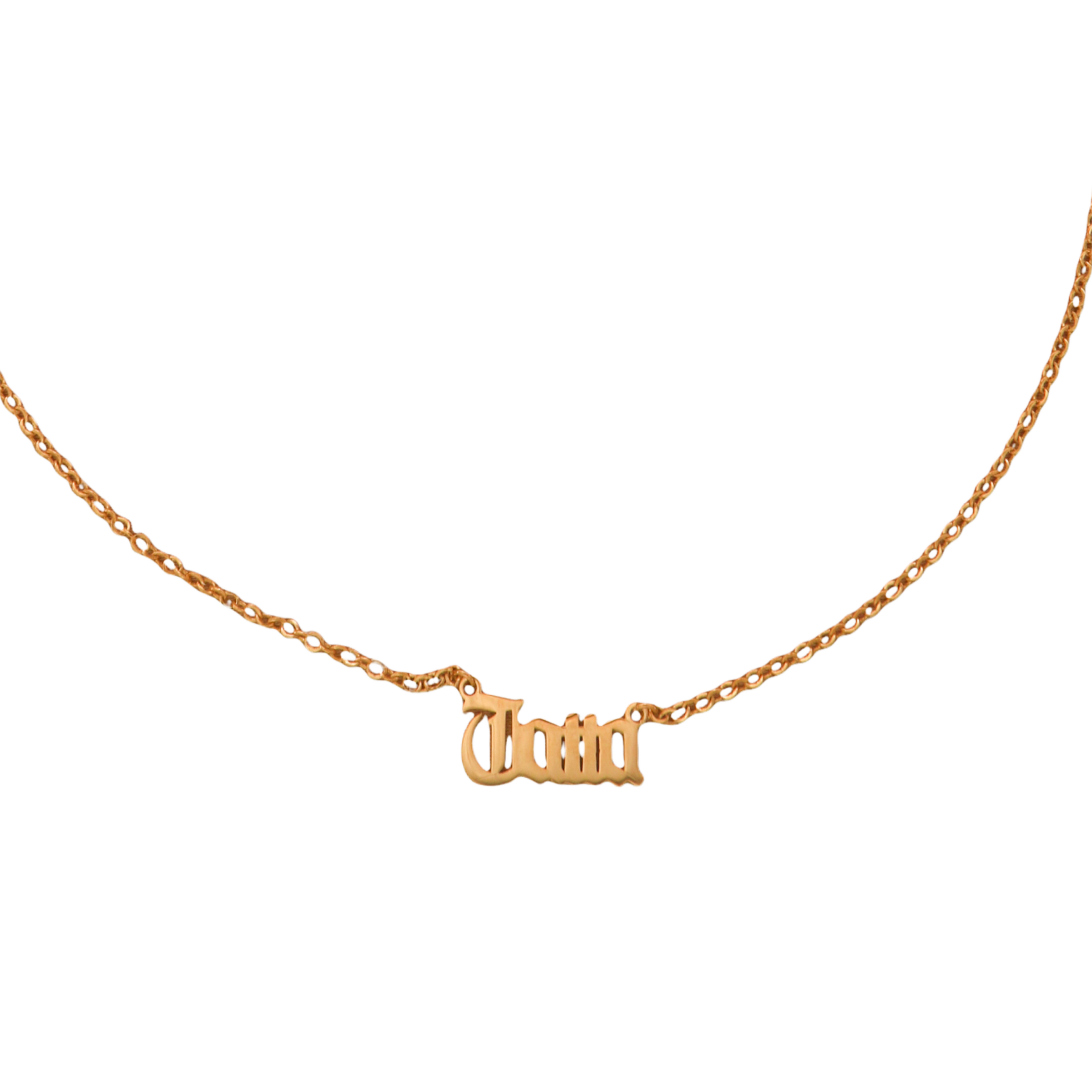 Bazza Necklace - collar de plata .925 con baño de oro 14K artesanal