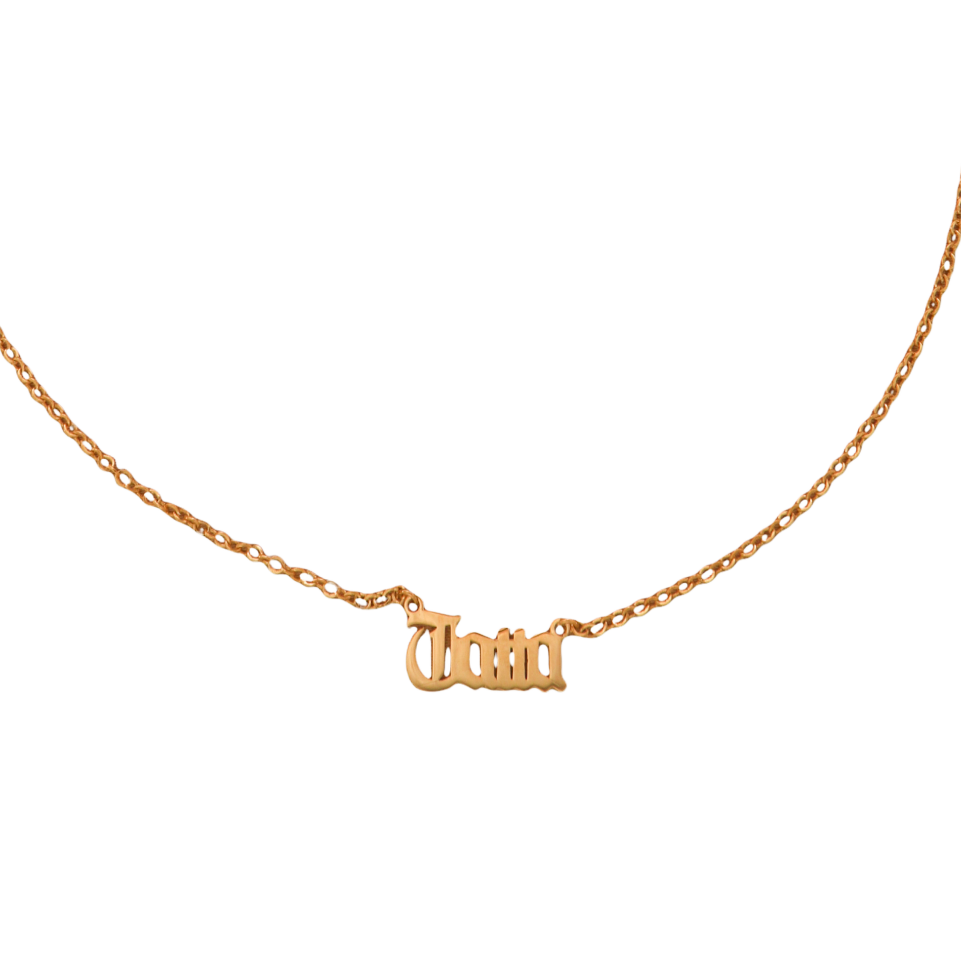 Bazza Necklace - collar de plata .925 con baño de oro 14K artesanal