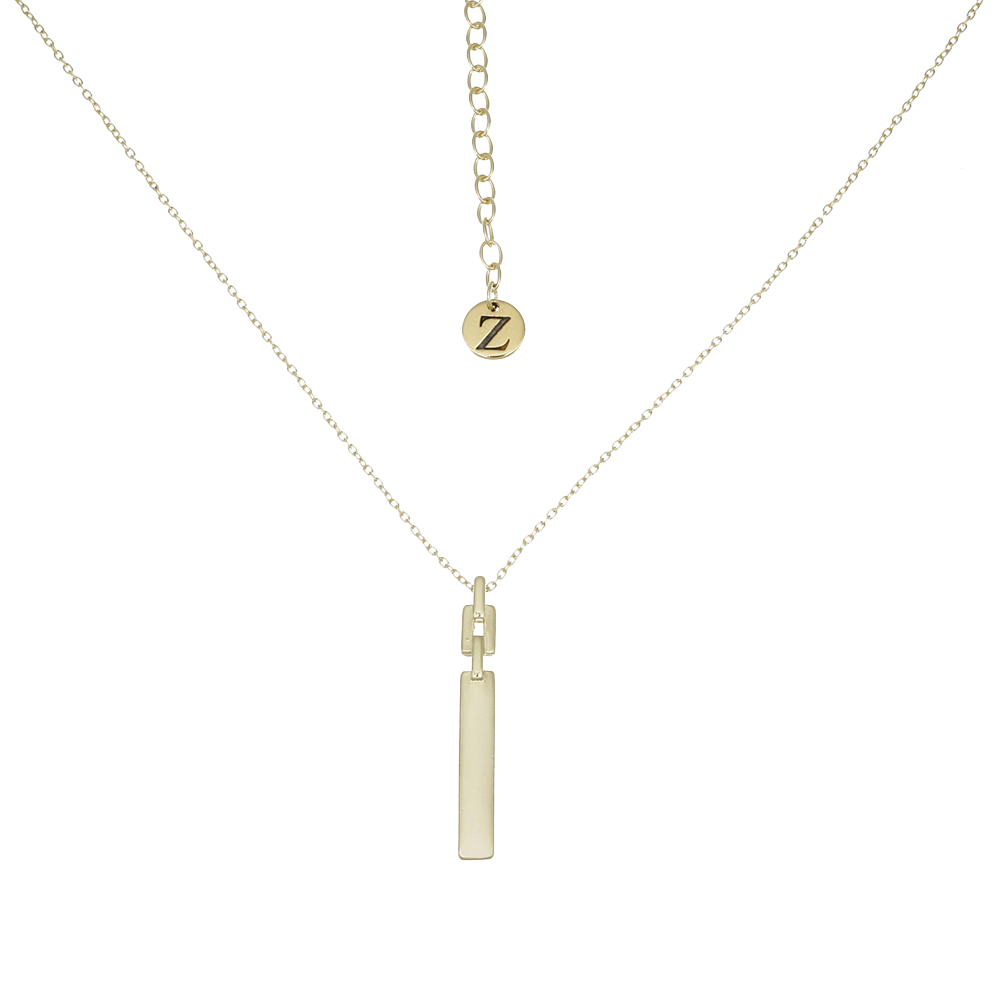 GARIS NECKLACE - collar de plata .925 con baño de oro 14K artesanal