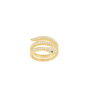 SERPENTI WRAP RING - anillo de plata .925 con baño de oro 14K artesanal