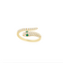 SERPENTI RING - anillo de plata .925 con baño de oro 14K artesanal