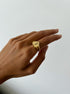 MELISSA RING - anillo de plata sterling .925 con baño de oro 14K, AMANZA Jewelry