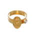 VENUS PEARL RING - anillo de plata .925 con baño de oro 14K artesanal