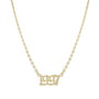 Collar Año 1997 Gótico – Baño de Oro 14K - joyería AMANZA