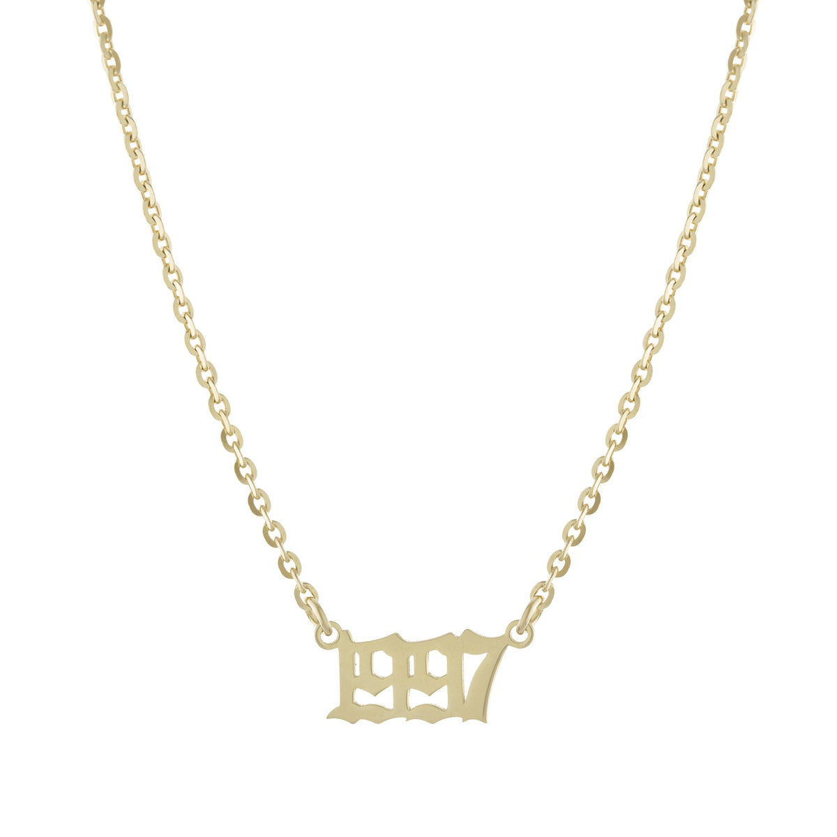 Collar Año 1997 Gótico – Baño de Oro 14K - joyería AMANZA