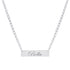 Collar Bella Placa Grabada – Plata .925 - joyería AMANZA