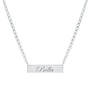Collar Bella Placa Grabada – Plata .925 - joyería AMANZA