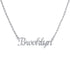 Collar Brooklyn Nombre en Cursiva – Plata .925 - joyería AMANZA