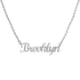 Collar Brooklyn Nombre en Cursiva – Plata .925 - joyería AMANZA
