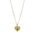 Collar Corazón Inicial S – Baño de Oro 14K - joyería AMANZA