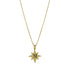 Collar Estrella Inicial M – Baño de Oro 14K - joyería AMANZA
