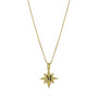 Collar Estrella Inicial M – Baño de Oro 14K - joyería AMANZA