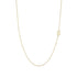 Collar Inicial S Lateral – Baño de Oro 14K - joyería AMANZA