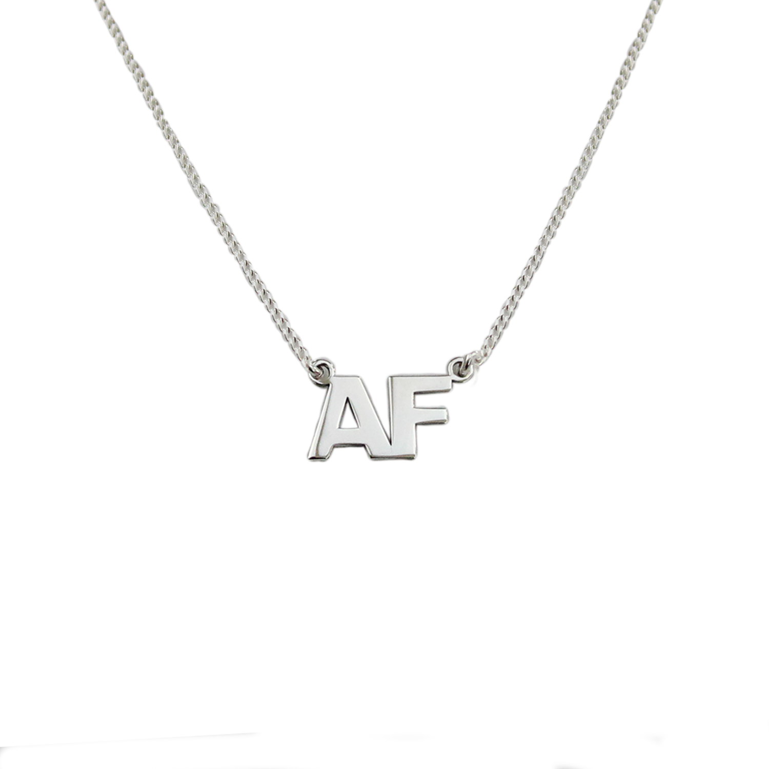 Collar Iniciales AF – Plata .925 - joyería AMANZA