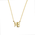 Collar Iniciales MB – Baño de Oro 14K - joyería AMANZA