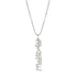 Collar Jamie Nombre Vertical Gótico – Plata .925 - joyería AMANZA
