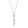 Collar Jamie Nombre Vertical Gótico – Plata .925 - joyería AMANZA