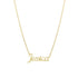 Collar Jessica Nombre en Cursiva – Baño de Oro 14K - joyería AMANZA
