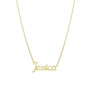 Collar Jessica Nombre en Cursiva – Baño de Oro 14K - joyería AMANZA