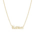 Collar Kathleen Nombre Gótico – Baño de Oro 14K - joyería AMANZA