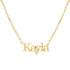 Collar Kayla Nombre Serif – Baño de Oro 14K - joyería AMANZA