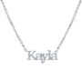 Collar Kayla Nombre Serif – Plata .925 - joyería AMANZA
