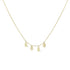 Collar Koko Letras Colgantes – Baño de Oro 14K - joyería AMANZA