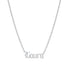 Collar Laura Nombre Gótico – Plata .925 - joyería AMANZA