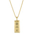 Collar Lingote Inicial J – Baño de Oro 14K - joyería AMANZA