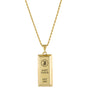 Collar Lingote Inicial J – Baño de Oro 14K - joyería AMANZA