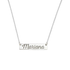 Collar Mariana Placa Grabada – Plata .925 - joyería AMANZA