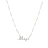 Collar Maya Nombre en Cursiva – Plata .925 - joyería AMANZA