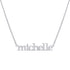 Collar Michelle Nombre Serif – Plata .925 - joyería AMANZA