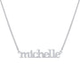 Collar Michelle Nombre Serif – Plata .925 - joyería AMANZA