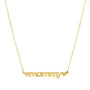 Collar Mommy con Corazones – Baño de Oro 14K - joyería AMANZA