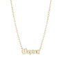 Collar Ospina Nombre Gótico – Baño de Oro 14K - joyería AMANZA