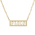 Collar Pablo Placa Calada Gótica – Baño de Oro 14K - joyería AMANZA