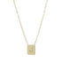 Collar Placa Inicial J Cadena Clip – Baño de Oro 14K - joyería AMANZA