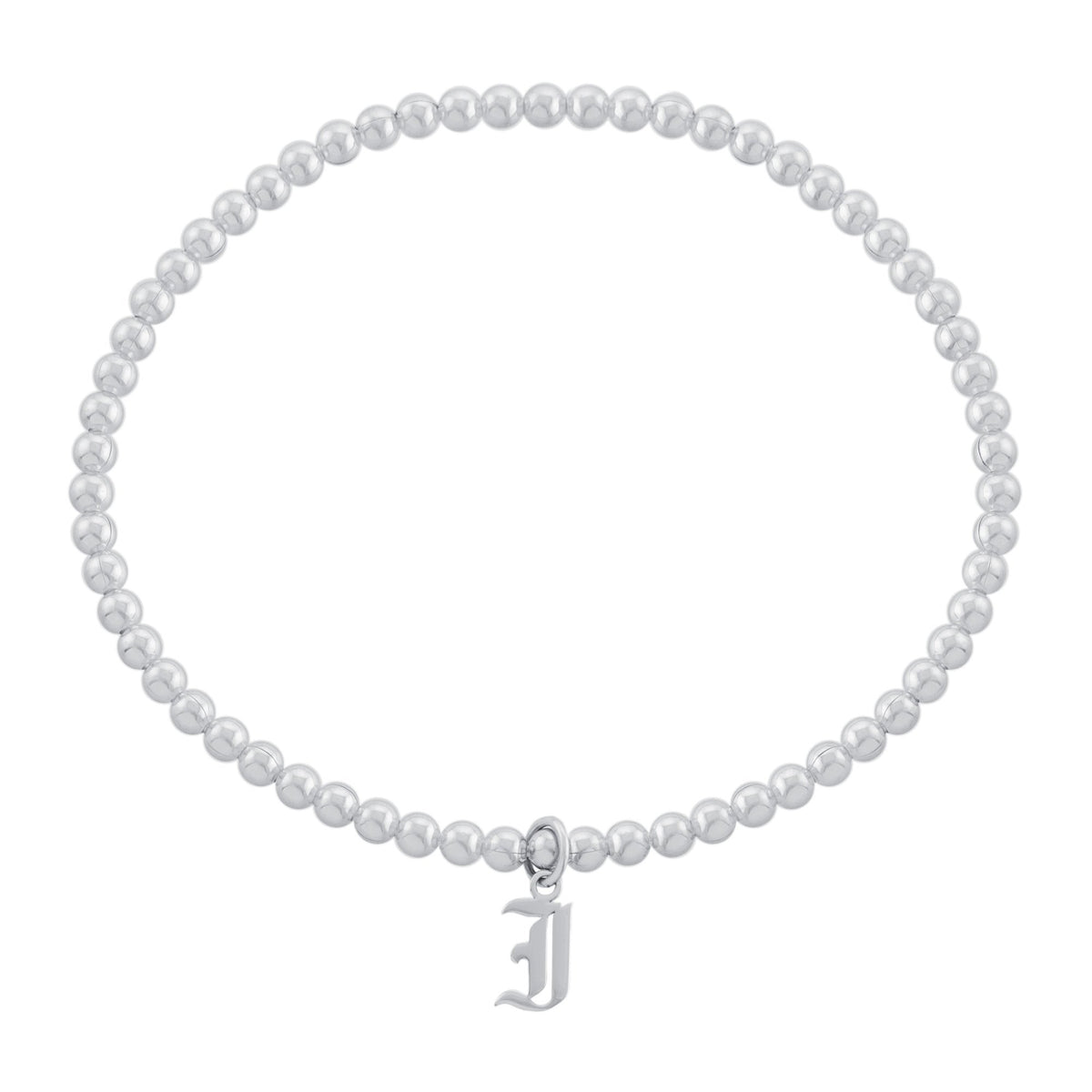Pulsera Inicial J de Perlas – Plata .925 - joyería AMANZA