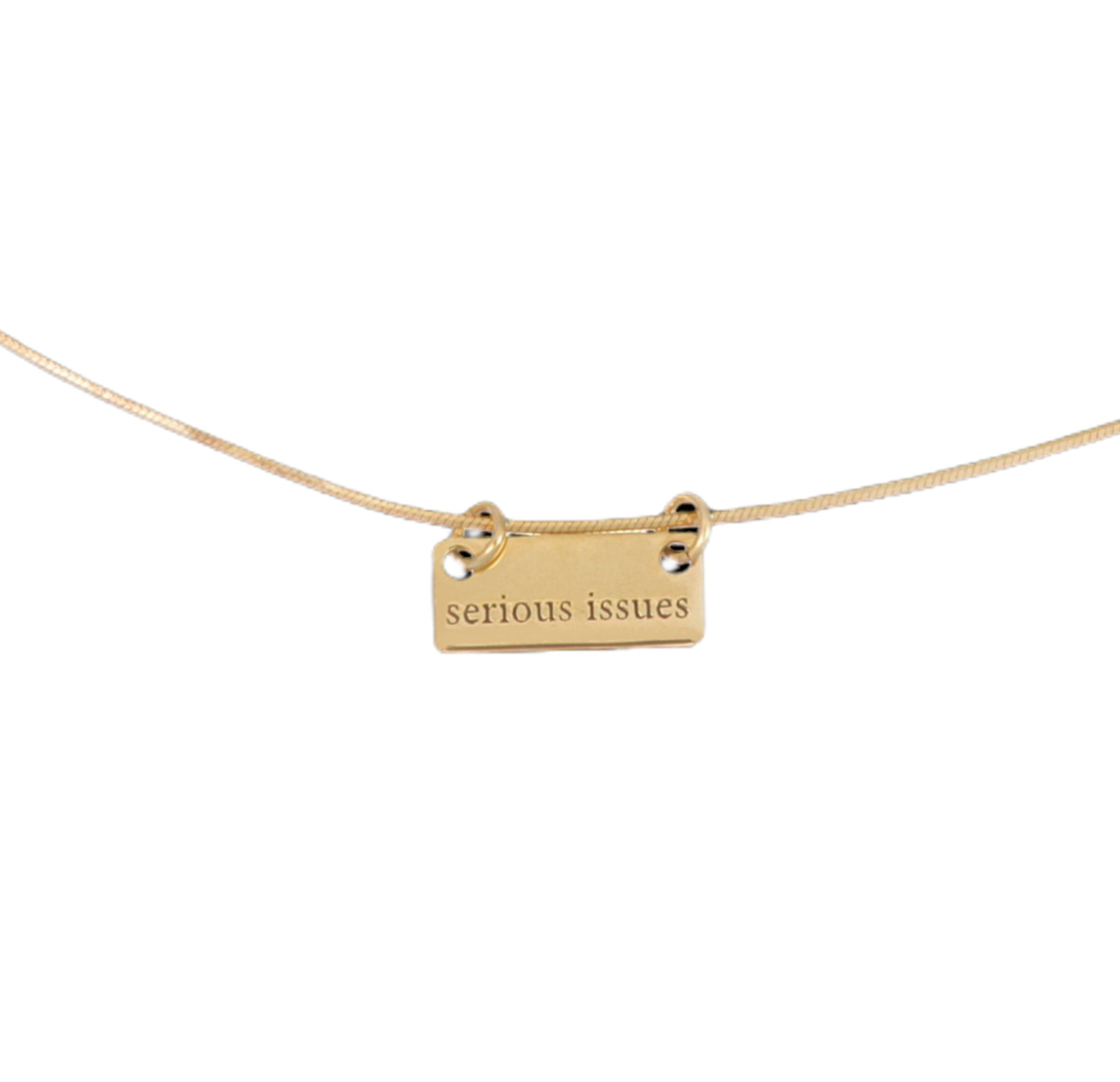 SERIOUS ISSUES NECKLACE - collar artesanal en plata .925, hecho en Taxco México