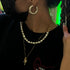 AZZO HOOPS - joya de plata sterling .925 con baño de oro 14K, AMANZA Jewelry