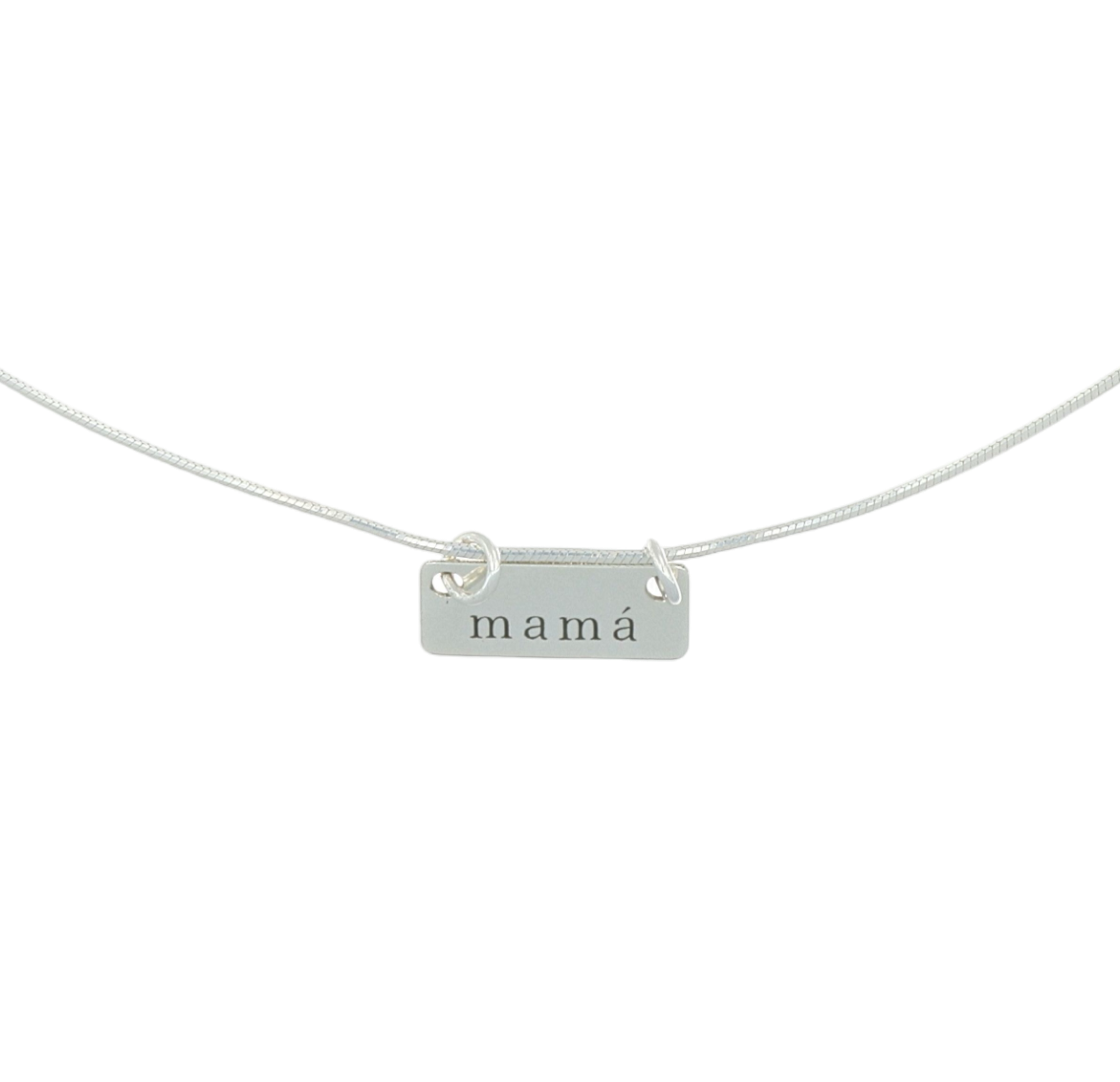 MAMA NECKLACE - collar personalizable en plata .925, joyería artesanal mexicana