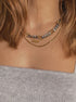Bazza Necklace - collar de plata sterling .925 con baño de oro 14K, AMANZA Jewelry