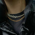 SODDI PEARL CHAIN - collar de plata sterling .925 con baño de oro 14K, AMANZA Jewelry